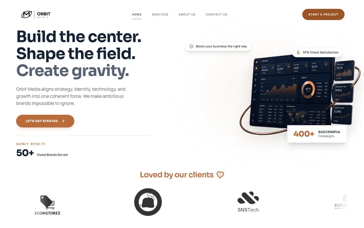 The Orbit Media screenshot
